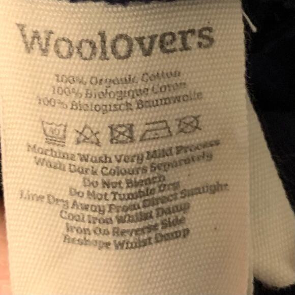 Woolovers Men's Organic Cotton Workwear Jacket Size XL Navy Blue Fleece Full Zip - Picture 7 of 7